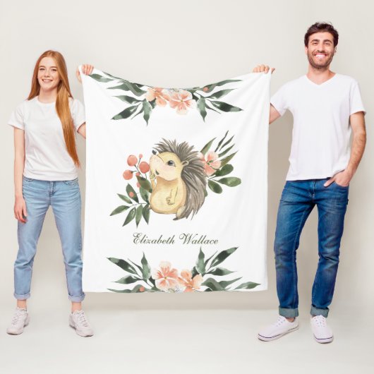 Couverture Polaire Hérisson rustique de forêt boisée (En situation)