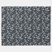 Couverture Polaire Hérisson Vignes Lapins Rompus (Devant (Horizontal))