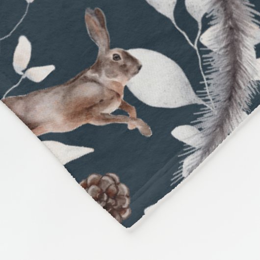 Couverture Polaire Hérisson Vignes Lapins Rompus (Coin)
