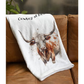 Couverture Polaire Héritage Longhorn, personnalisé