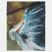 Couverture Polaire Héron bleu (Devant)