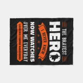 Couverture Polaire Héros les plus courageux Je n'ai jamais connu la l (Devant (Horizontal))