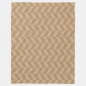Couverture Polaire Herringbone de café glacé (Devant)
