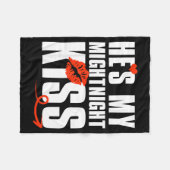 Couverture Polaire He's My Midnight Kiss Happy New Year Matching Funn (Devant (Horizontal))