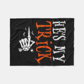 Couverture Polaire He's My Trick Halloween Matching Couple Funny Girl (Devant (Horizontal))