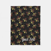 Couverture Polaire Heure de nuit avec lucioles (Devant)