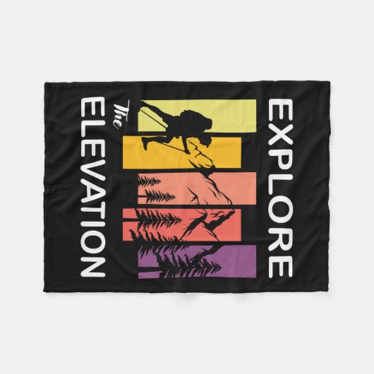 Couverture Polaire Heure De randonnée, Explorez L'Élévation (Devant (Horizontal))