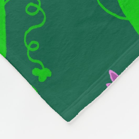 Couverture Polaire Heureuse Petite Grenouille (Coin)