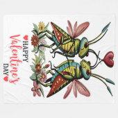 Couverture Polaire Heureuse Sainte-Valentin (Devant (Horizontal))