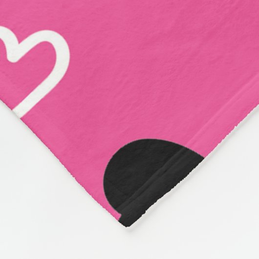 Couverture Polaire Heureuse Sainte-Valentin avec amour (Coin)