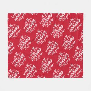 Couverture Polaire Heureuse Sainte-Valentin Nom personnalisé Texte