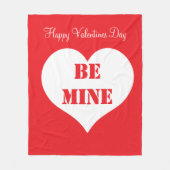 Couverture Polaire Heureuse Sainte-Valentin Soyez mien ami petit ami (Devant)