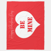 Couverture Polaire Heureuse Sainte-Valentin Soyez mien ami petit ami  (Devant)