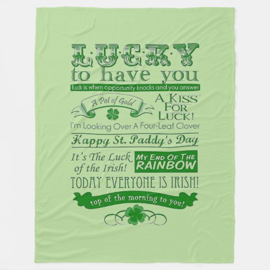 Couverture Polaire Heureux De Vous Avoir (Devant)