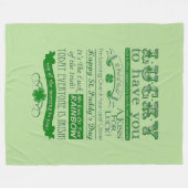 Couverture Polaire Heureux De Vous Avoir (Devant (Horizontal))