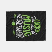 Couverture Polaire Heureux D'Être Un Enseignant De Musique (Devant (Horizontal))