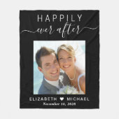 Couverture Polaire Heureux Jamais après les jeunes mariés Photo Maria (Devant)