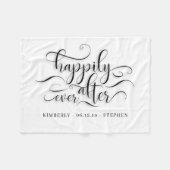 Couverture Polaire Heureux toujours après Mariage (Devant (Horizontal))