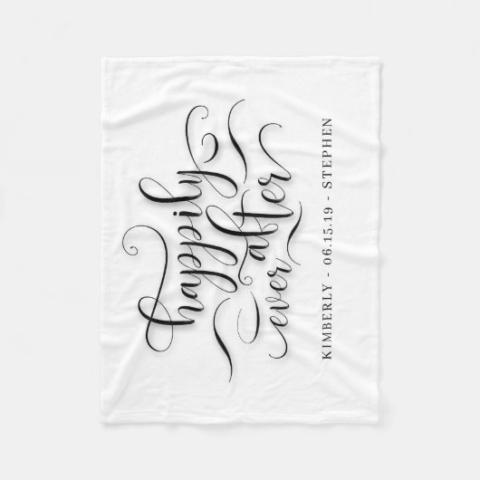 Couverture Polaire Heureux toujours après Mariage (Devant)