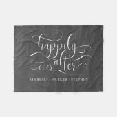 Couverture Polaire Heureux toujours après Mariage (Devant (Horizontal))