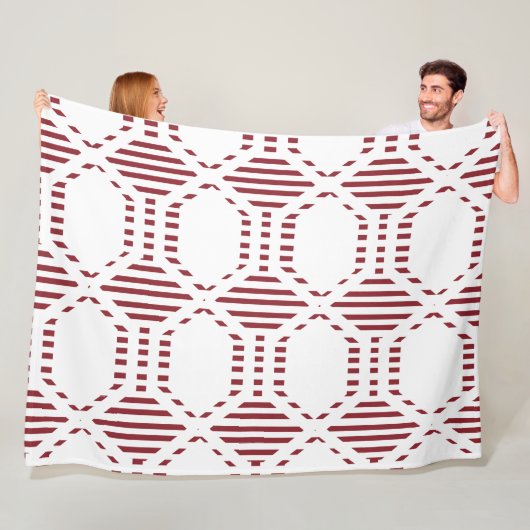 Couverture Polaire Hexagone de Lined (En situation)