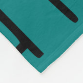 Couverture Polaire hexagone deco turquoise (Coin)