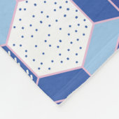 Couverture Polaire Hexagons, triangles : motif abstrait géométrique. (Coin)