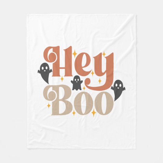 Couverture Polaire Hey Boo Boho Halloween Hey Boo Ghost (Devant)