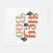 Couverture Polaire Hey Boo Boho Halloween Hey Boo Ghost (Devant (Horizontal))