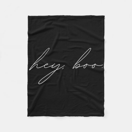 Couverture Polaire Hey Boo Halloween (Devant)