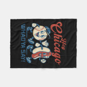 Couverture Polaire Hey Chicago Whadya Dire Hot Chien Baseball Graphic (Devant (Horizontal))
