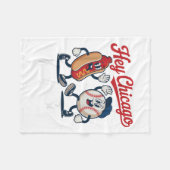 Couverture Polaire Hey Chicago Whadya Dites Funny Baseball Hot Chien  (Devant (Horizontal))
