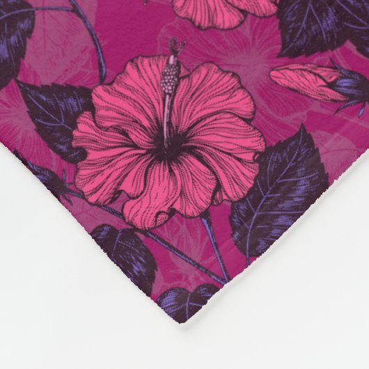 Couverture Polaire Hibiscus (Coin)