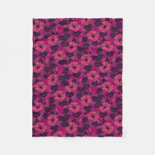 Couverture Polaire Hibiscus (Devant)