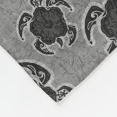 Couverture Polaire Hibiscus d'Uhane Honu Tortue hawaïenne Batik (Coin)