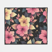 Couverture Polaire Hibiscus Heureux (Devant (Horizontal))