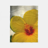 Couverture Polaire Hibiscus jaune (Devant)