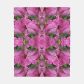 Couverture Polaire Hibiscus rose Abstrait (Devant)