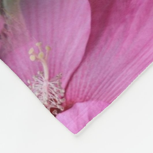 Couverture Polaire Hibiscus rose Abstrait (Coin)
