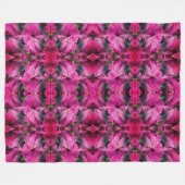 Couverture Polaire Hibiscus rose Abstrait (Devant (Horizontal))