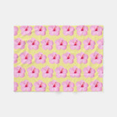 Couverture Polaire Hibiscus rose Fleur tropicale (Devant (Horizontal))