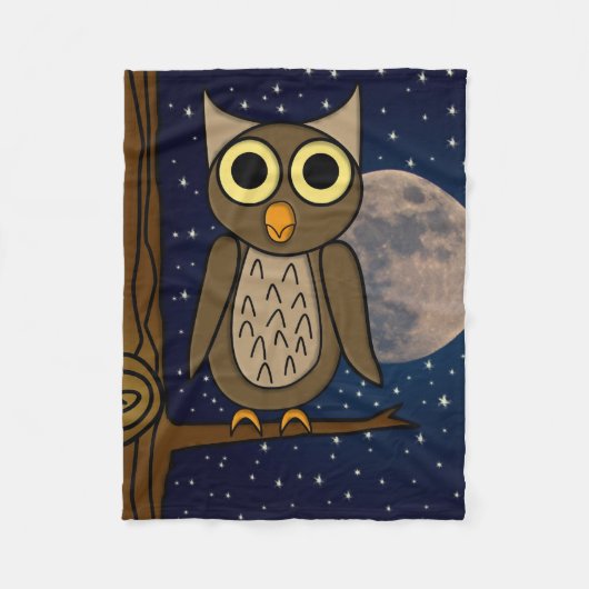 Couverture Polaire hibou (Devant)