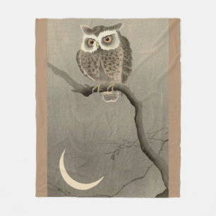 Couverture Polaire hibou à longues oreilles
