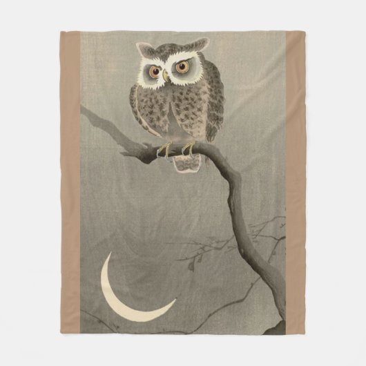 Couverture Polaire hibou à longues oreilles (Devant)
