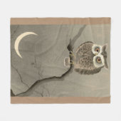 Couverture Polaire hibou à longues oreilles (Devant (Horizontal))