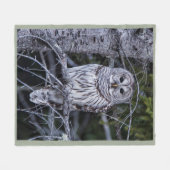 Couverture Polaire Hibou barré (Devant (Horizontal))