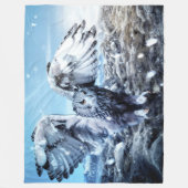 COUVERTURE POLAIRE HIBOU BLANC (Devant)