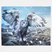 COUVERTURE POLAIRE HIBOU BLANC (Devant (Horizontal))