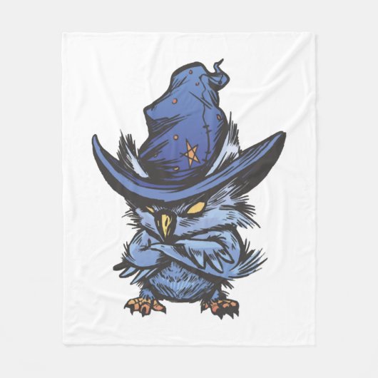 Couverture Polaire hibou d'Halloween (Devant)