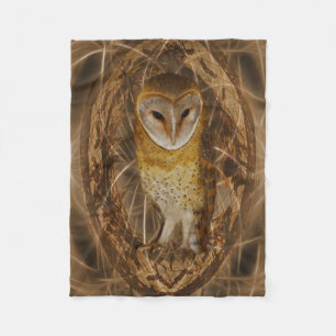 Couverture Polaire Hibou rêveur de receveur